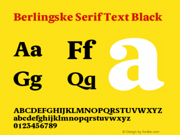 Berlingske Serif Text Black Version 1.003图片样张