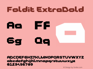Foldit ExtraBold Version 1.003图片样张