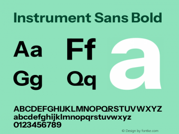 Instrument Sans Bold Version 1.000;gftools[0.9.28]图片样张