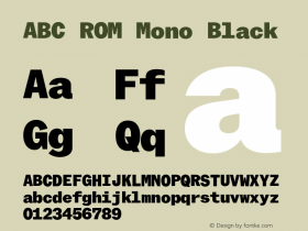 ABC ROM Mono Black Version 1.000图片样张