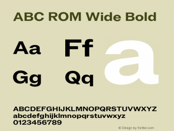 ABC ROM Wide Bold Version 1.000图片样张