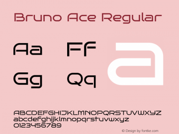 Bruno Ace Regular Version 1.100; ttfautohint (v1.8.4.7-5d5b);gftools[0.9.27]图片样张