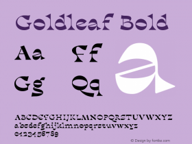 Goldleaf Bold Version 1.008 | web-ttf图片样张