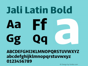 Jali Latin Bold Version 1.002图片样张