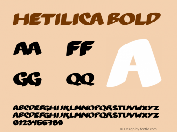 Hetilica Bold Version 000.100图片样张