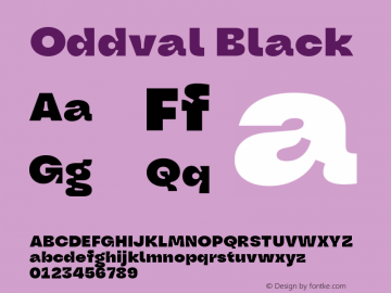 Oddval Black Version 1.000 | FøM Fix图片样张