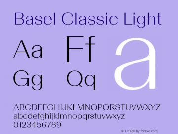 Basel Classic Light Version 1.005图片样张