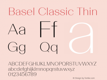 Basel Classic Thin Version 1.005图片样张