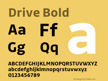 Drive Bold Version 1.407图片样张