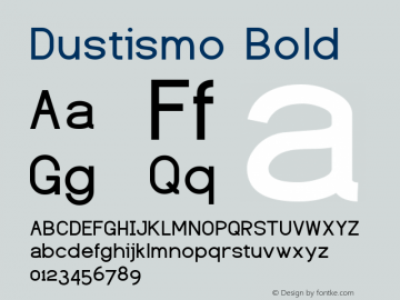Dustismo  Bold Version 1.06 2003图片样张