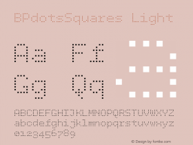 BPdotsSquares-Light Version 1.000图片样张