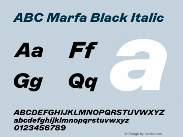 ABC Marfa Black Italic Version 2.000图片样张