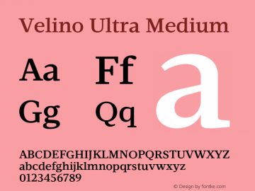Velino Ultra Medium Version 1.001;PS 001.001;hotconv 1.0.70;makeotf.lib2.5.58329图片样张
