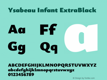 Ysabeau Infant ExtraBlack Version 2.001图片样张