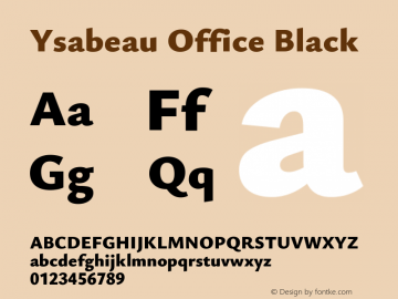 Ysabeau Office Black Version 2.001图片样张