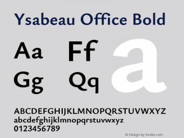 Ysabeau Office Bold Version 2.001图片样张