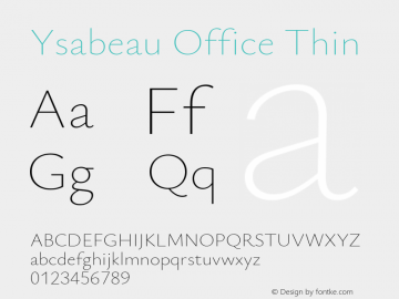 Ysabeau Office Thin Version 2.001图片样张