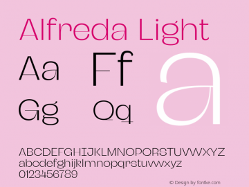 Alfreda Light Version 2.00图片样张