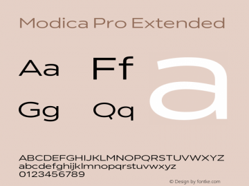 Modica Pro Extended Version 1.000;Glyphs 3.1.2 (3151)图片样张