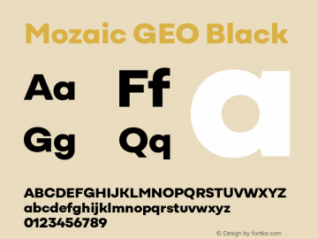 Mozaic GEO Black Version 1.000图片样张