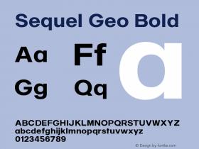 Sequel Geo Bold Version 1.000图片样张