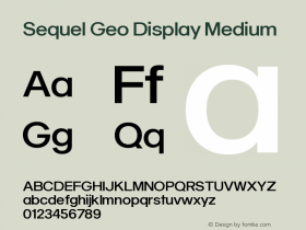 Sequel Geo Display Medium Version 1.000图片样张