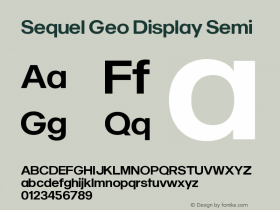 Sequel Geo Display Semi Version 1.000图片样张