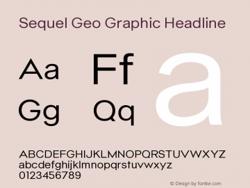 Sequel Geo Graphic Headline Version 1.000图片样张