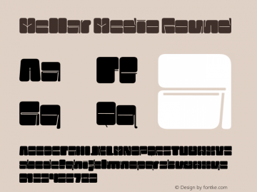 Mellar Medio Round Version 1.000;hotconv 1.0.109;makeotfexe 2.5.65596图片样张
