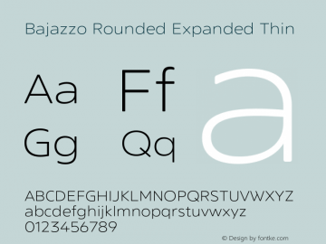 Bajazzo Rounded Expanded Thin Version 1.016图片样张
