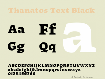 Thanatos Text Black Version 1.000图片样张