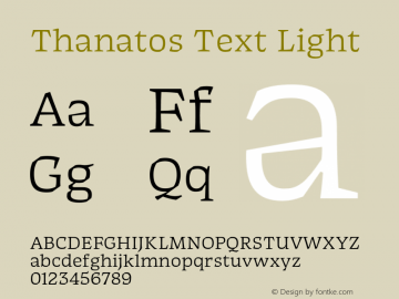 Thanatos Text Light Version 1.000图片样张