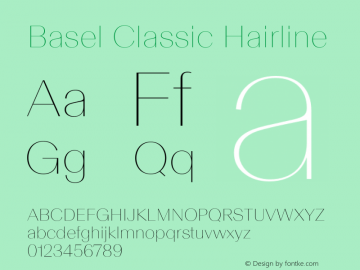 Basel Classic Hairline Version 1.005图片样张