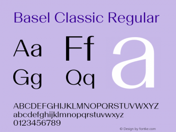Basel Classic Regular Version 1.005图片样张