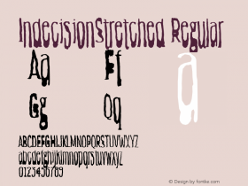 IndecisionStretched Regular 001.001图片样张