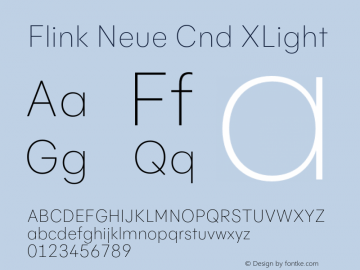 Flink Neue Cnd XLight Version 2.100;Glyphs 3.1.2 (3150)图片样张