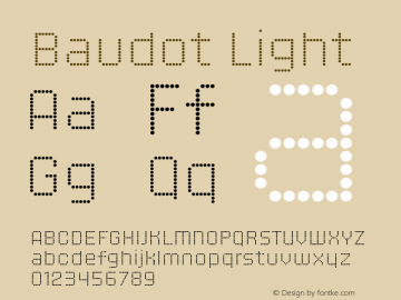 Baudot Light Version 1.000图片样张