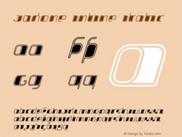 Jakone Inline Italic 001.000 Font Sample