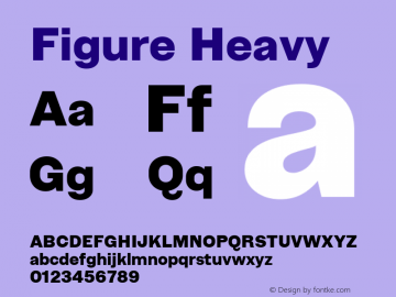Figure Heavy Version 1.000;ttfautohint (v1.8.2)图片样张