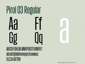Pirol 03 Normal Version 1.001;hotconv 1.0.109;makeotfexe 2.5.65596图片样张
