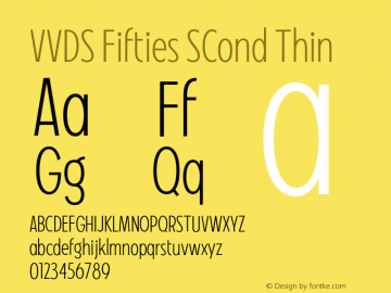 VVDS Fifties SCond Thin Version 1.000;FEAKit 1.0图片样张