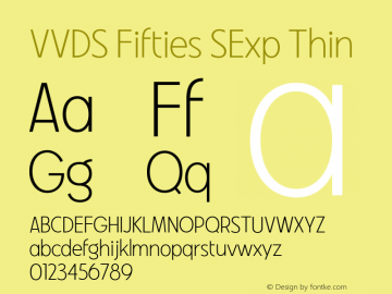 VVDS Fifties SExp Thin Version 1.000;FEAKit 1.0图片样张