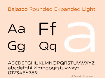 Bajazzo Rounded Expanded Light Version 1.016图片样张