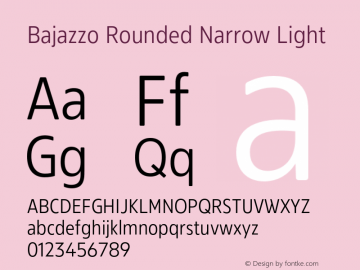 Bajazzo Rounded Narrow Light Version 1.016图片样张