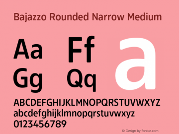 Bajazzo Rounded Narrow Medium Version 1.016图片样张