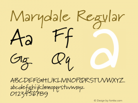 Marydale-Regular Version 4.003图片样张