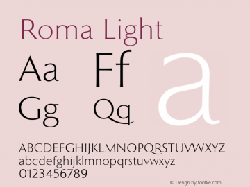 Roma Light Version 1.000图片样张