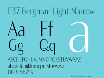 F37 Bergman Light Narrow Version 3.000图片样张