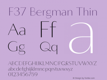 F37 Bergman Thin Version 3.000图片样张