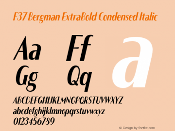 F37 Bergman ExtBd Cond Ita Version 3.000;Glyphs 3.2 (3202)图片样张